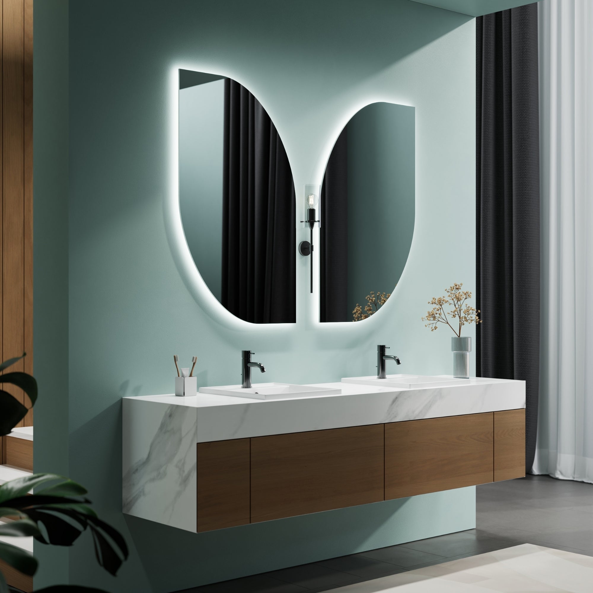 Sleek and artistic BUTTERFLY mirror with premium craftsmanship