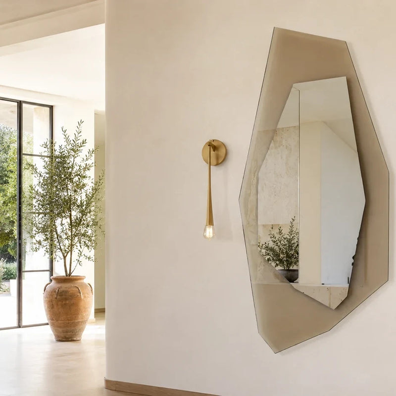 CORE mirror in a home-living interior, Art Collection. Claris Company.