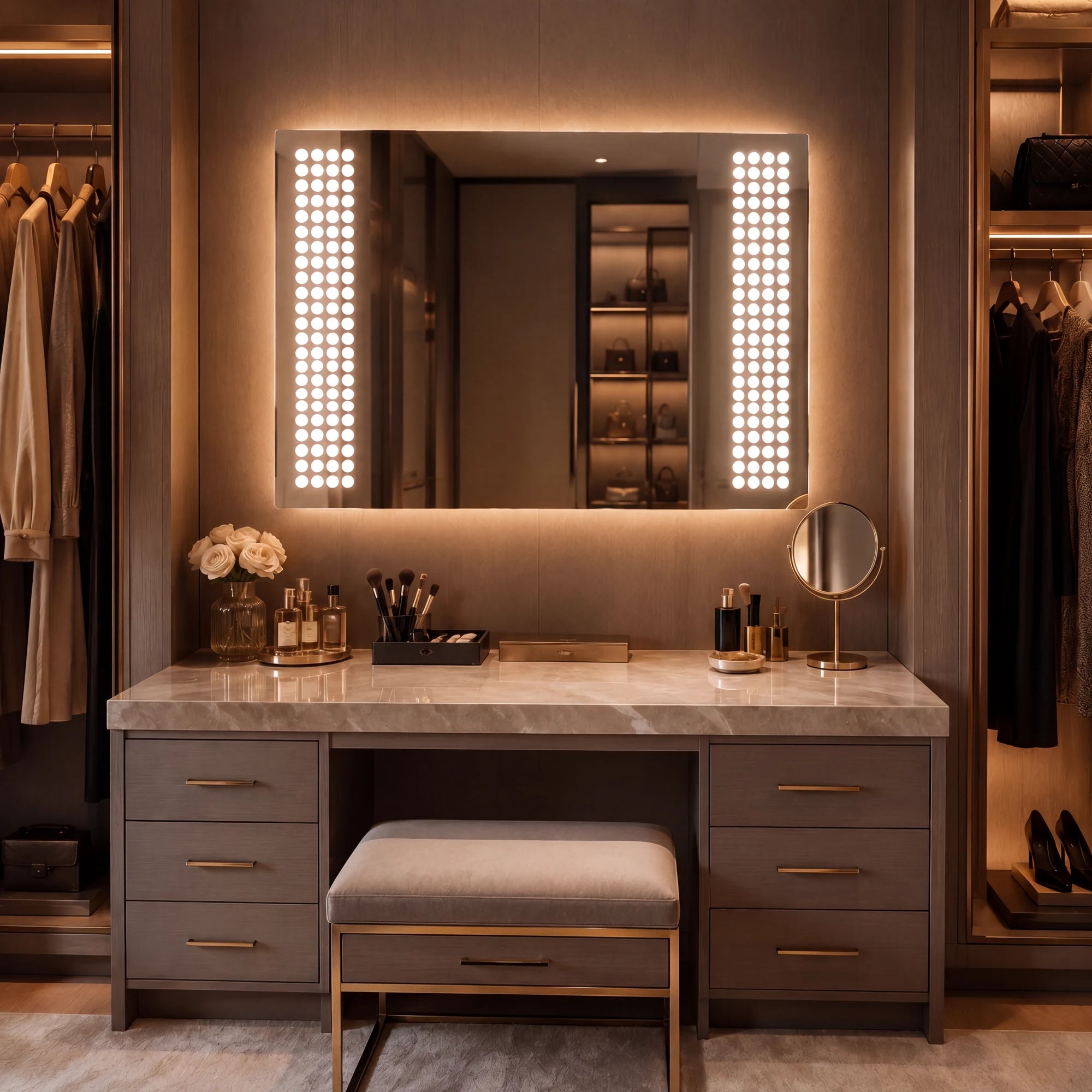COSTA DECOR mirror in a home-living interior, Art Collection. Claris Company.