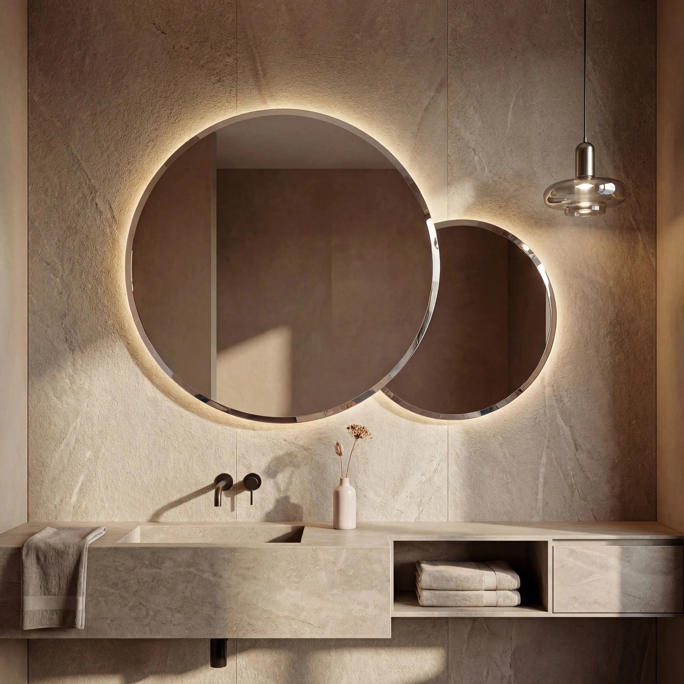 DUO R mirror, Elegance Collection. Claris Company.