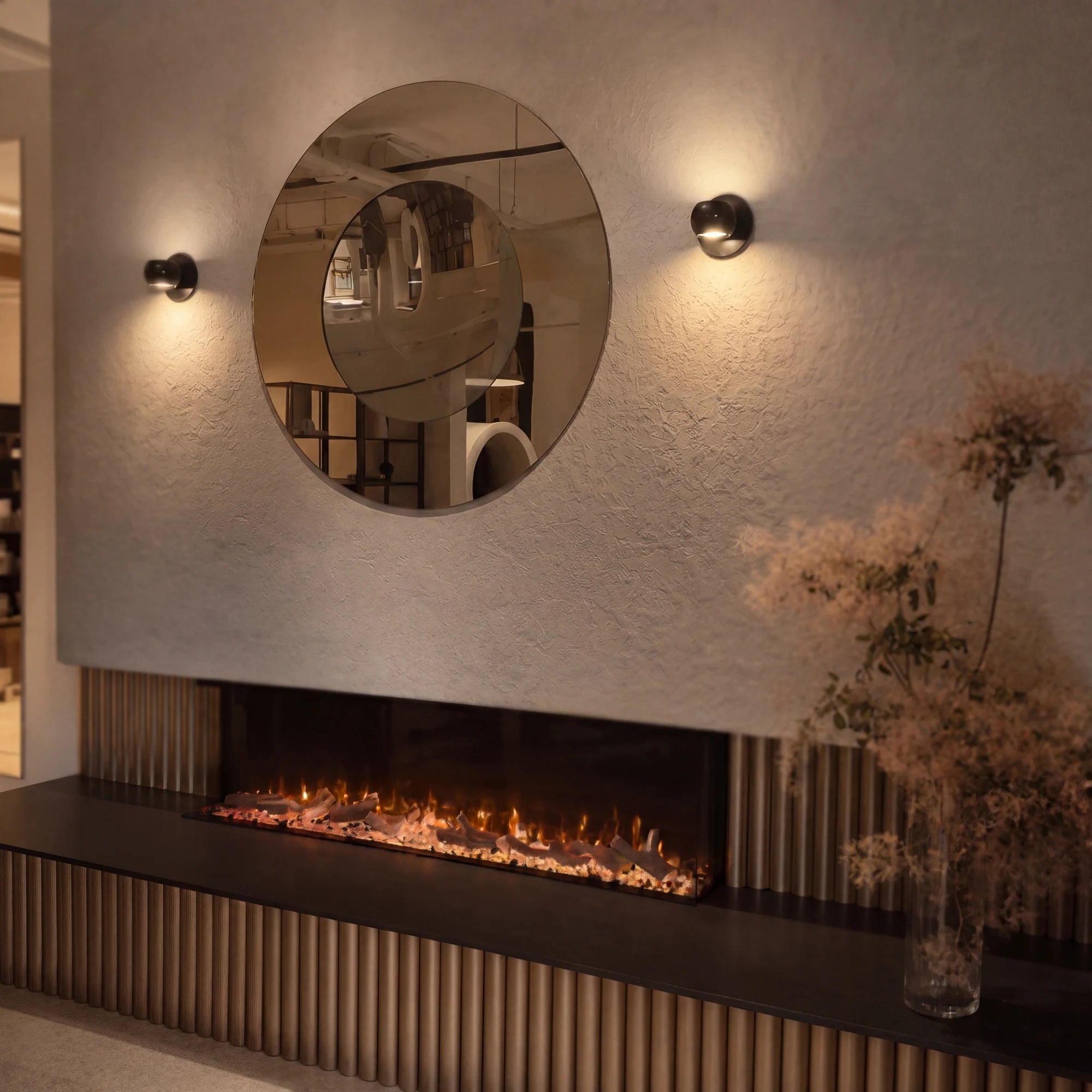 OKO mirror in a bathroom, Art Collection. Claris Company.