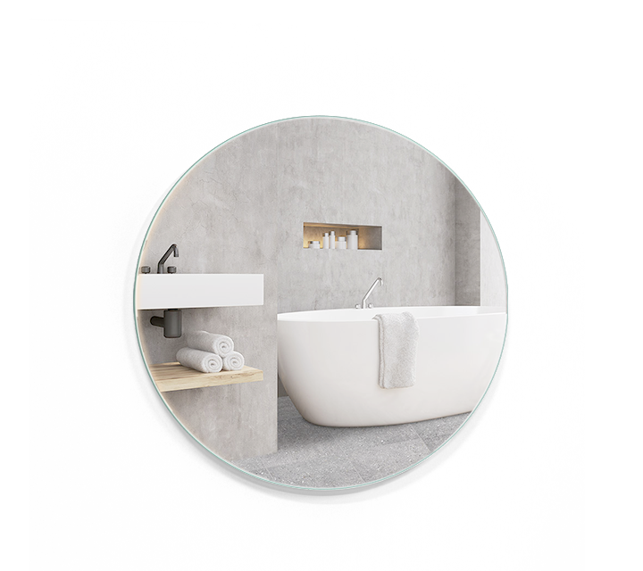 ASOLA frameless round mirror, 36 inch