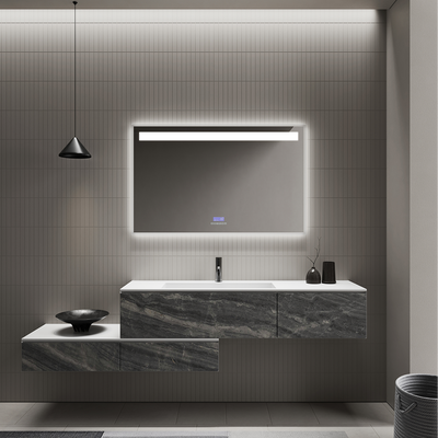 AKATO MEDIA modern wall mirror with LED lighting
