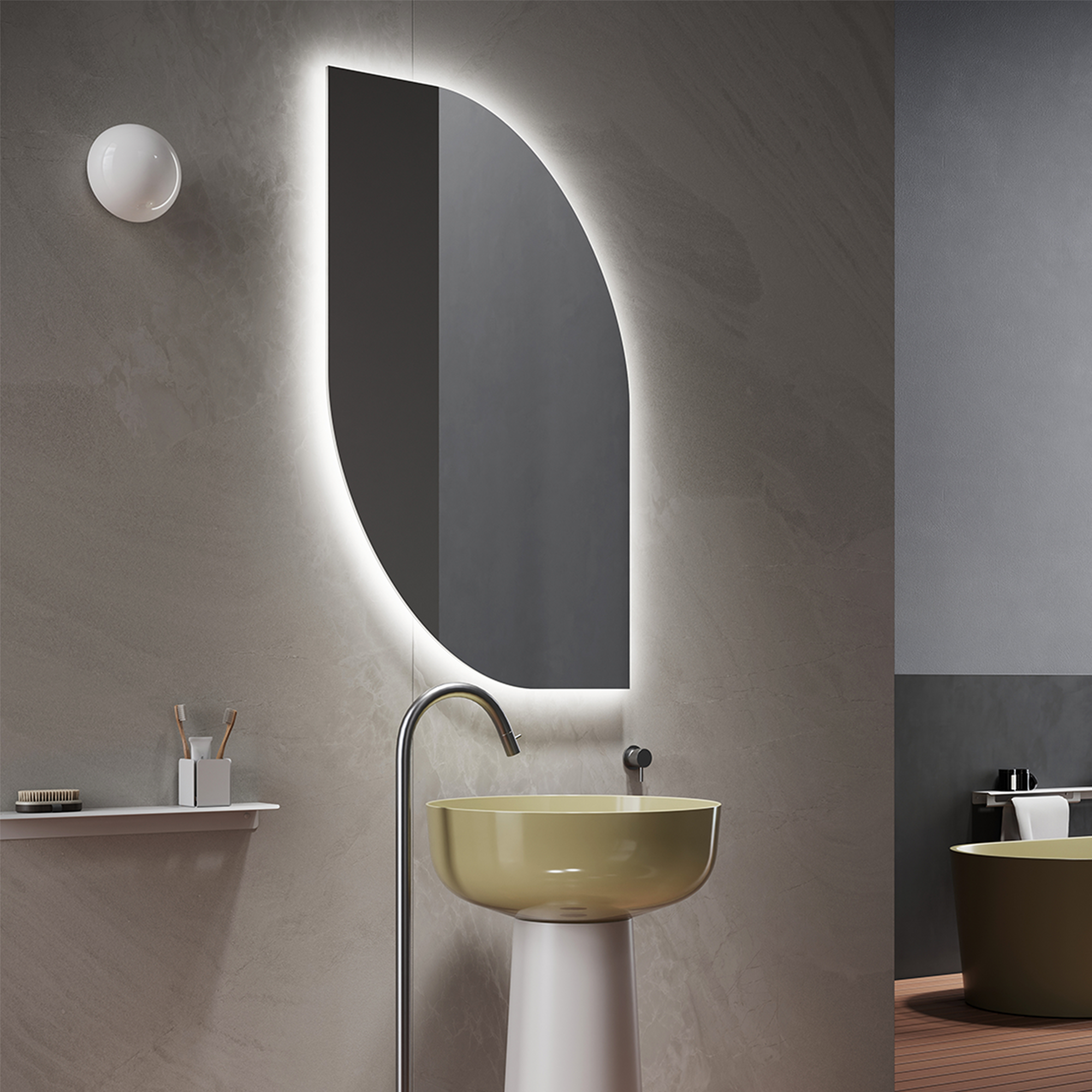 Modern BUTTERFLY mirror creating a bold and sophisticated presence
