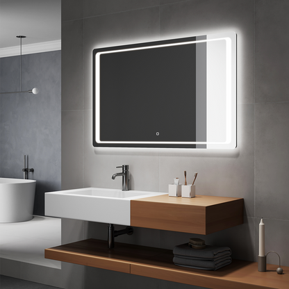 Close-up of DIMO mirror’s smooth edges and sleek design
