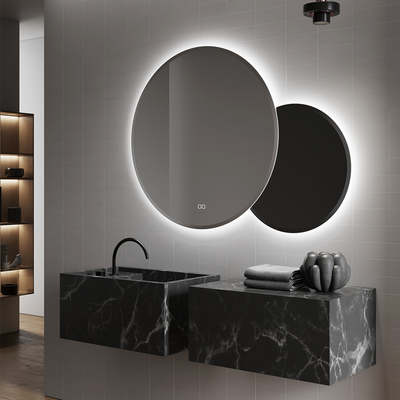 Close-up of DUO R mirror’s 20mm beveled edge for refined detail