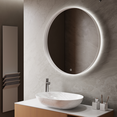 VIANO mirror in a bright space with natural lighting