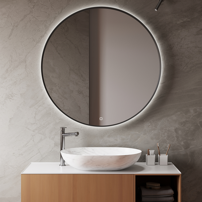 Elegant VIANO mirror reflecting a contemporary interior