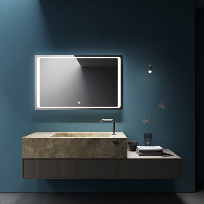 DIMO mirror with adjustable lighting for personalized brightness
