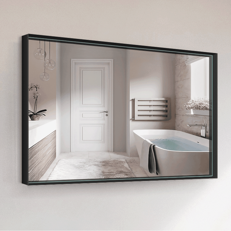 VARIO STEEL metal-framed mirror with home-living styling, Origin Collection. Claris Company.