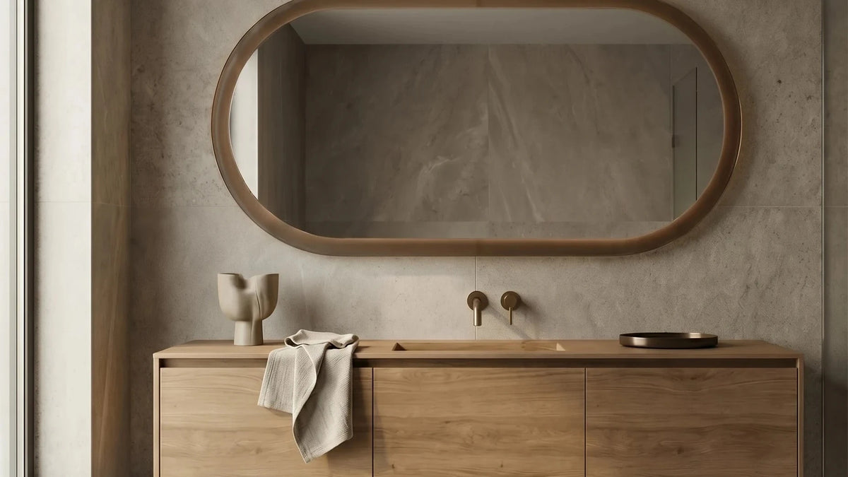 ALHENA mirror, Gemini Collection. Claris Company, wide view