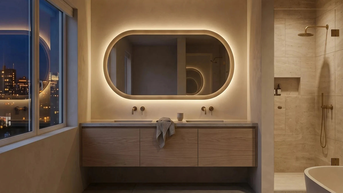 ALHENA mirror, Gemini Collection. Claris Company, wide view