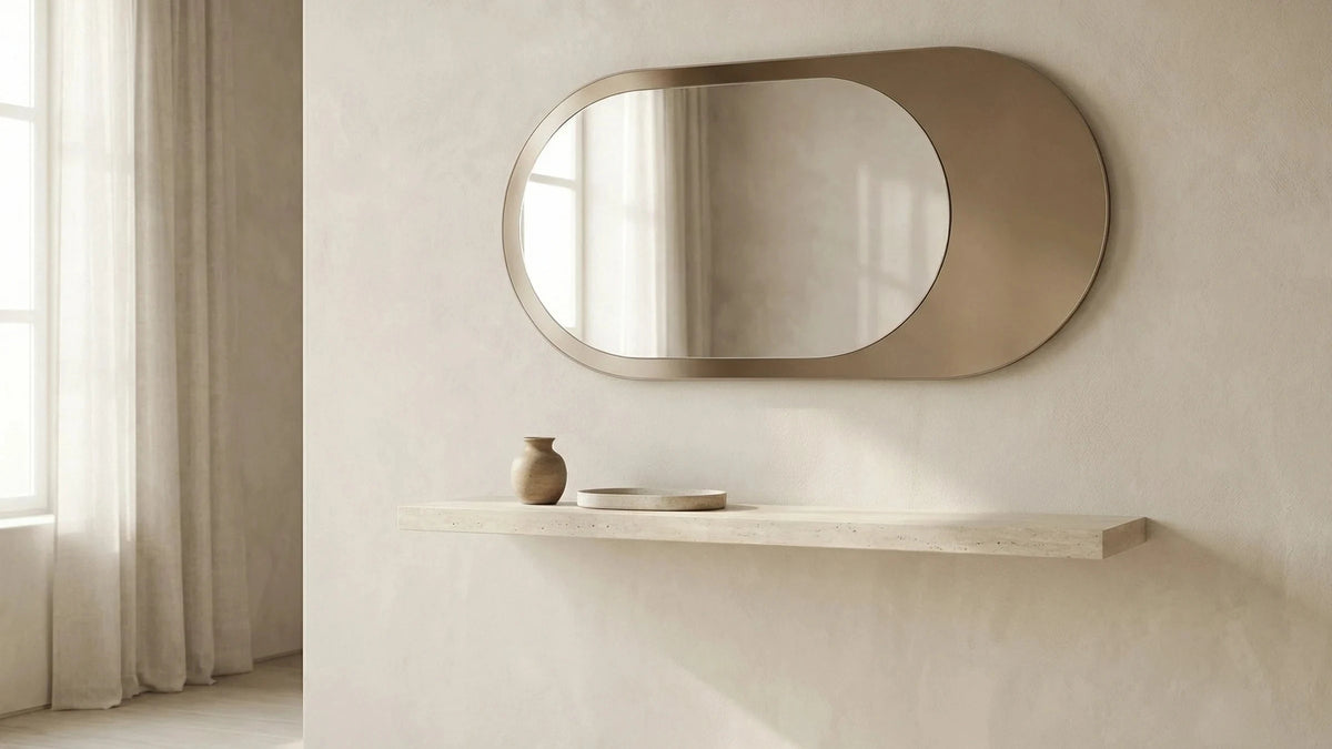 LEDA mirror, Gemini Collection. Claris Company, wide view