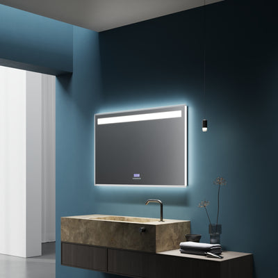 Frameless AKATO MEDIA mirror in a stylish interior