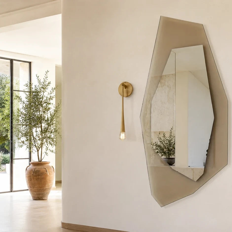 CORE mirror in a home-living interior, Art Collection. Claris Company.