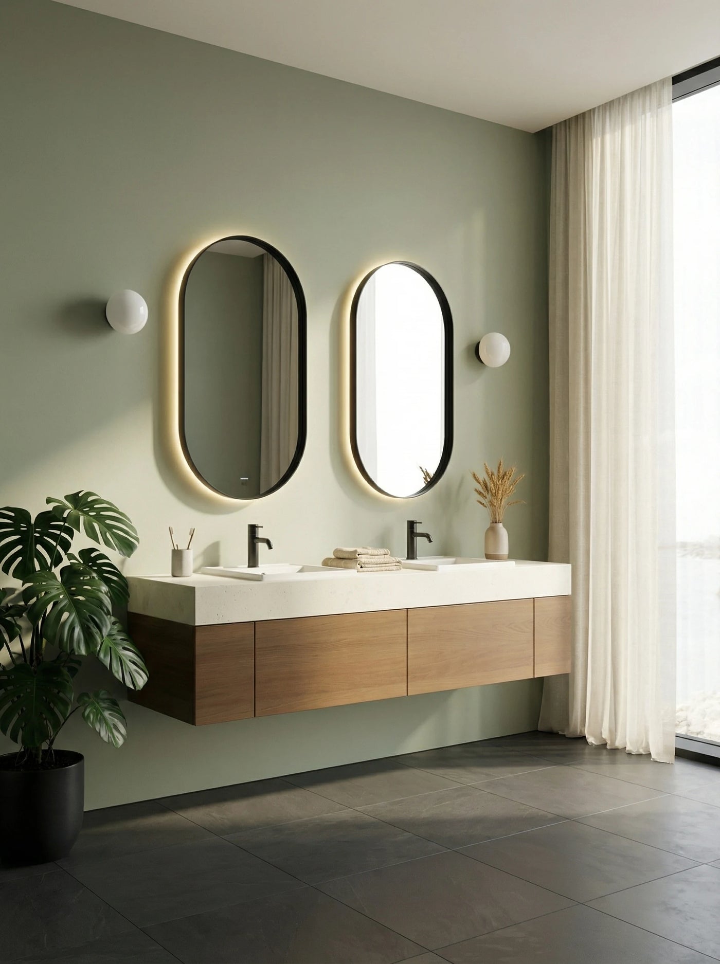 Framed Bathroom Mirrors