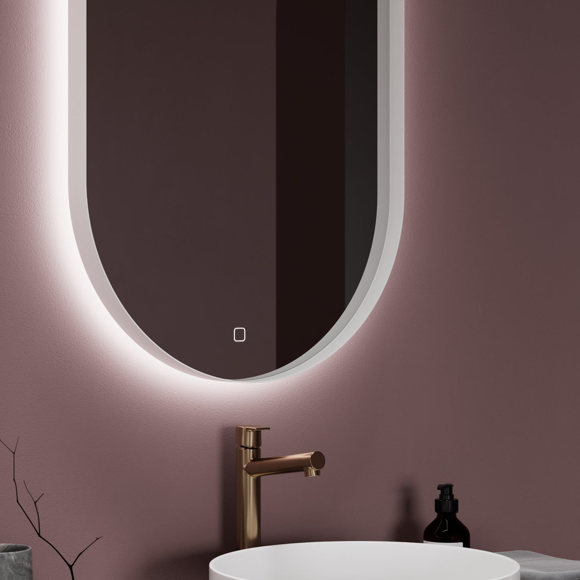 Frameless DIANO WHITE Mirror - Minimalist and Stylish Interior Accent