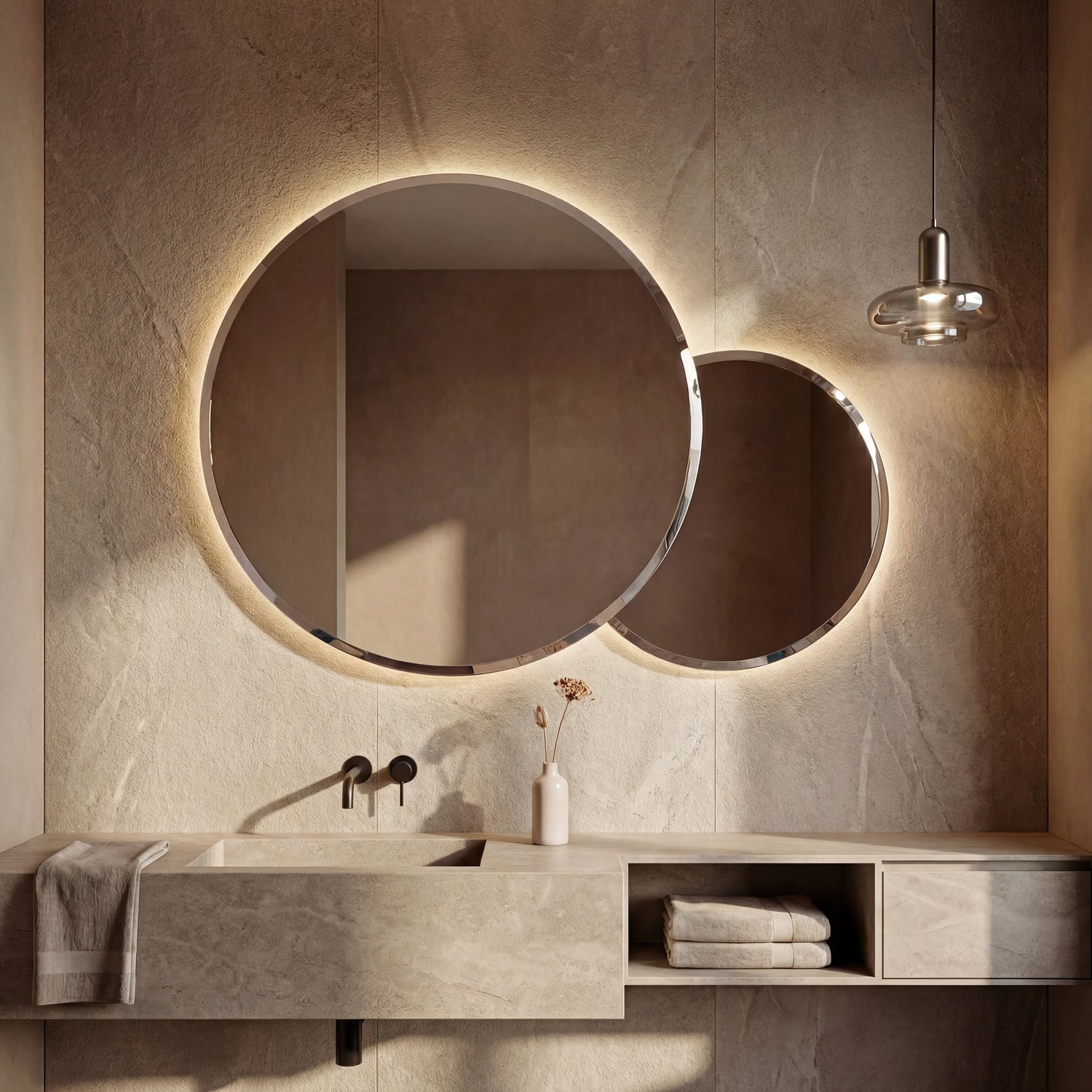 DUO R mirror, Elegance Collection. Claris Company.