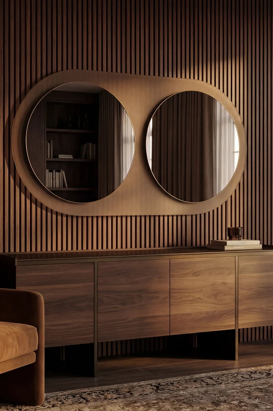 JUMEAU mirror, Gemini Collection. Claris Company.