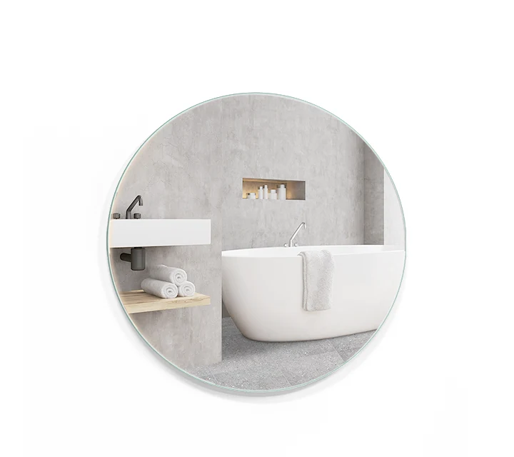 ASOLA frameless round mirror, Claris Company