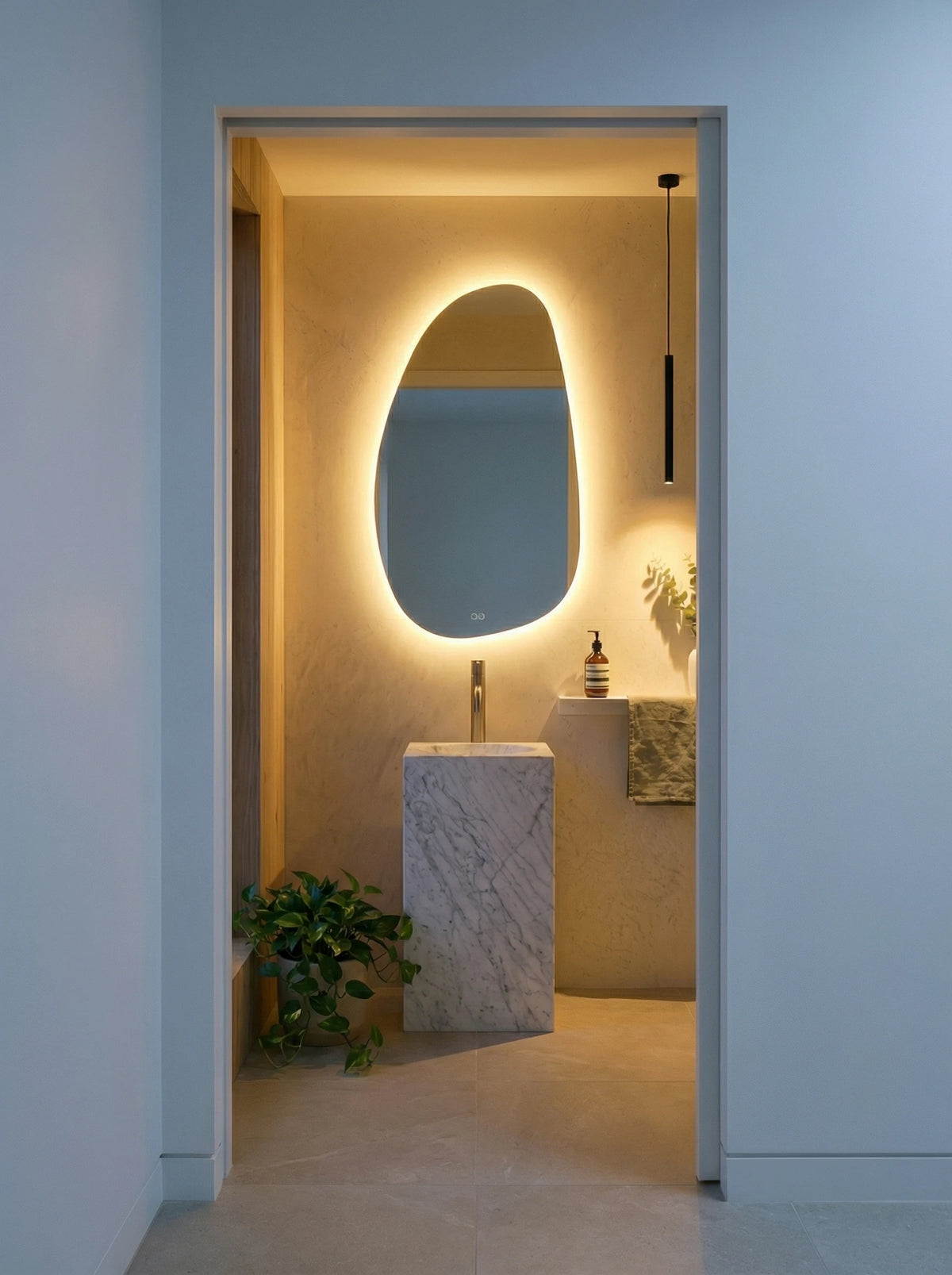 STONE mirror, Terra Collection. Claris Company.