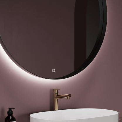 VIANO rectangular mirror mounted on a modern wall